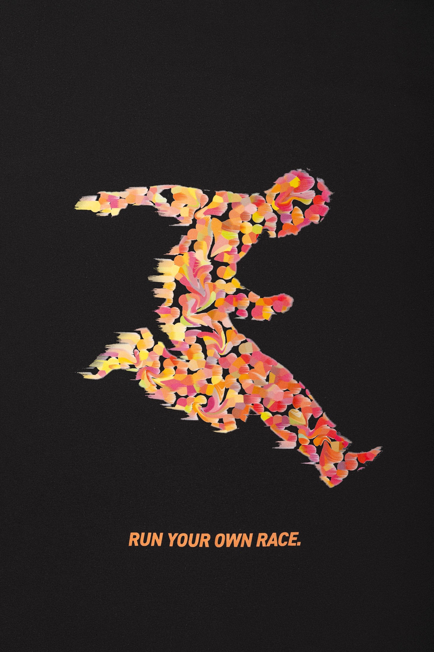 “RUN YOUR OWN RACE” Graphic Tee – Black
