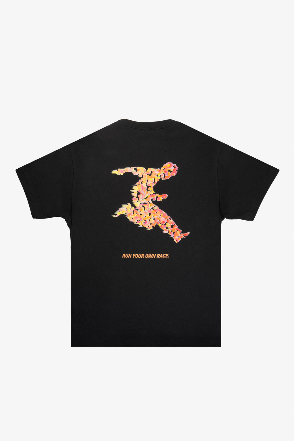“RUN YOUR OWN RACE” Graphic Tee – Black