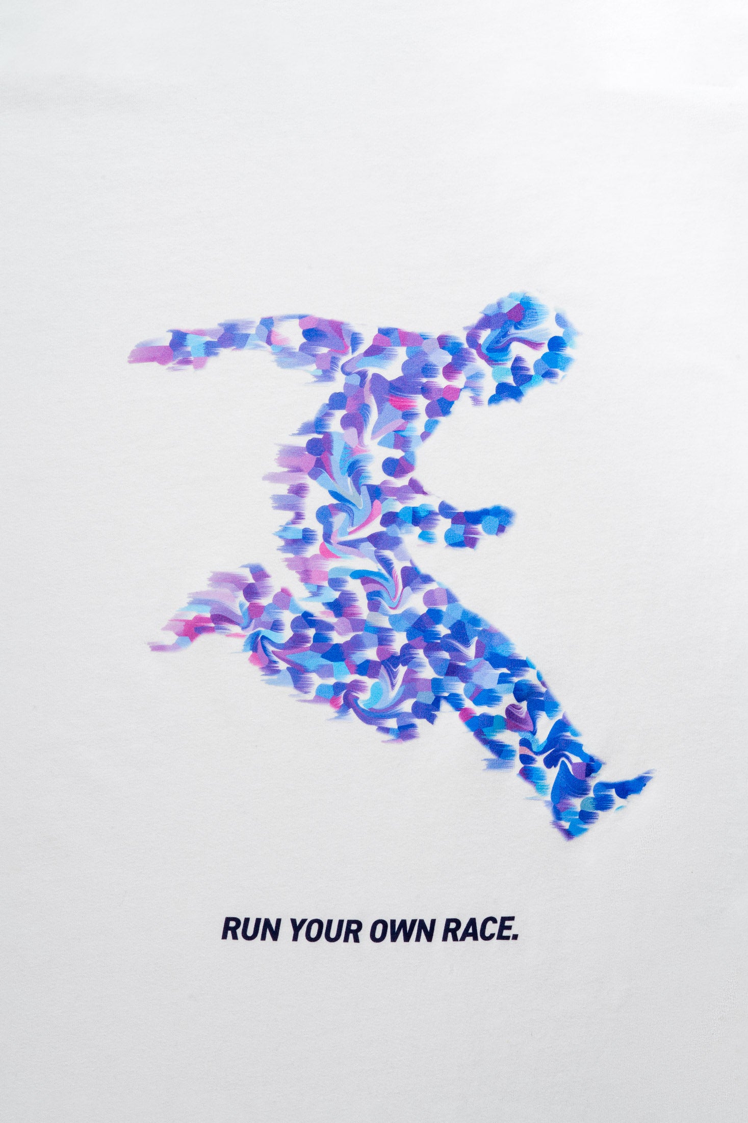 “RUN YOUR OWN RACE” Graphic Tee – White