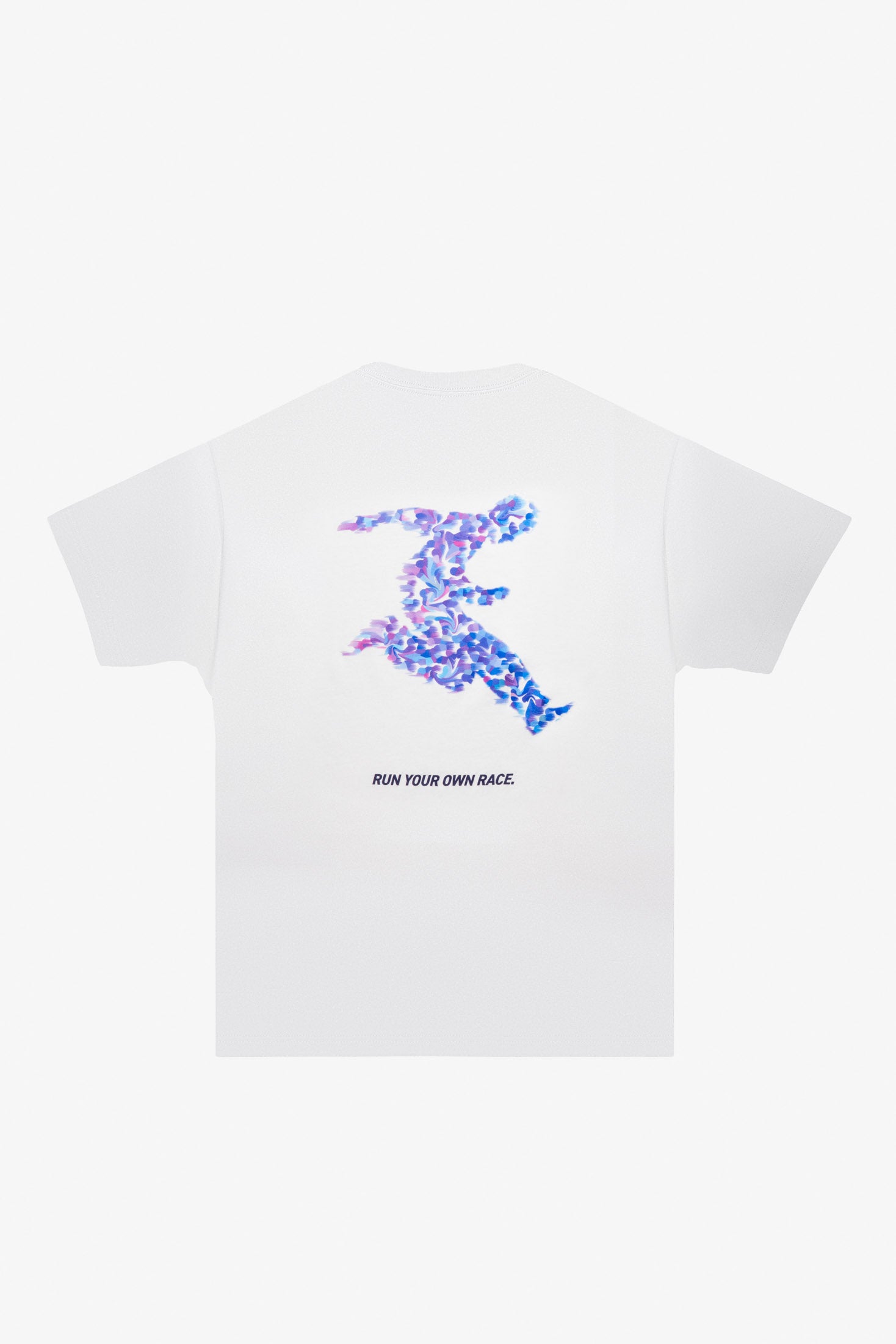 “RUN YOUR OWN RACE” Graphic Tee – White